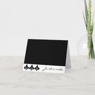 Carte Note Fleur De Lis