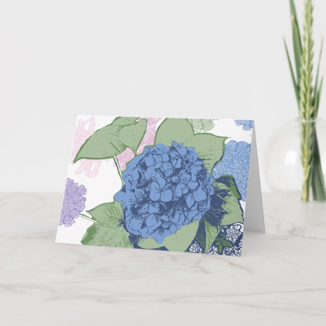 Carte Note Hydrangea (Devant)