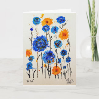 Carte Note vide "Wild"