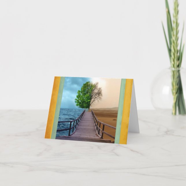 Carte Note Vues Opposées (Devant)