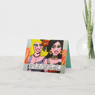 CARTE NOTECARD-FRIENDS SONT COMME DES CULOTTES