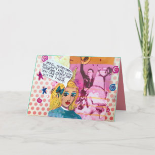 CARTE NOTECARD-MEN-SOMETIMES VOUS BISEAUTÉS VIVEZ AVEC