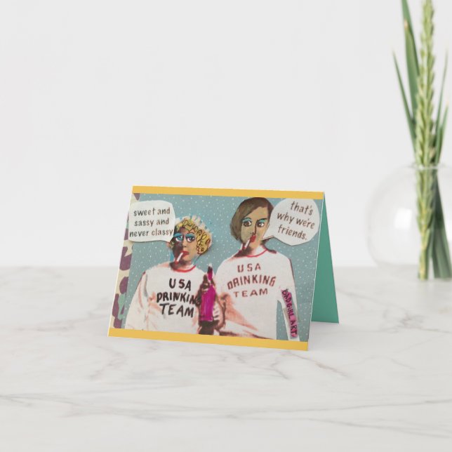 CARTE NOTECARD-SWEET ET IMPERTINENT ET JAMAIS CHIC (Devant)