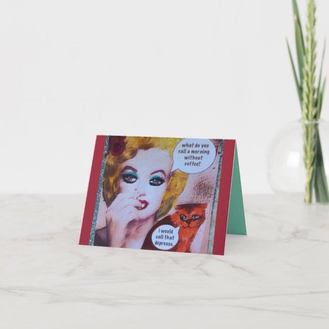 CARTE NOTECARD-WHAT VOUS APPELEZ UN MATIN SANS (Devant)