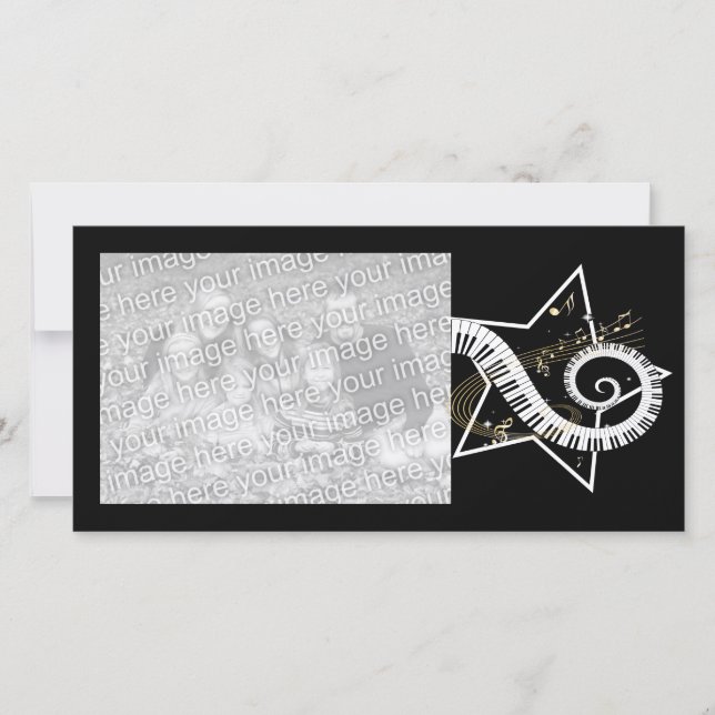 Carte Notes d'or de l'étoile musicale (Devant)