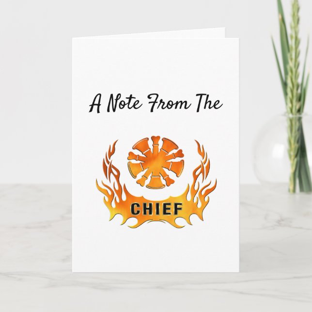 Carte Notes du chef d'incendie (Devant)