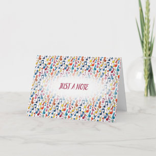 Carte Notes et symboles musicaux amusants