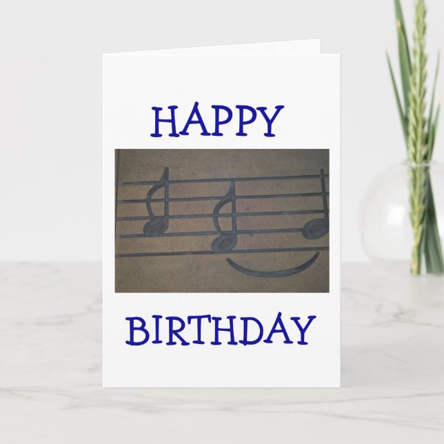 Carte notes musicales (Devant)