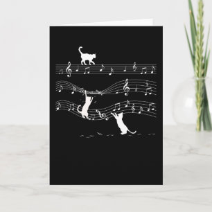 Carte Notes musicales Chat joueur