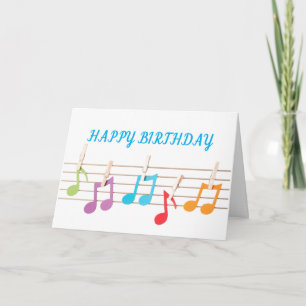 CARTE **NOTES MUSICALES DU CO-TRAVAILLEUR** SOUHAITS D'A