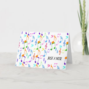 Carte notes musicales et symboles