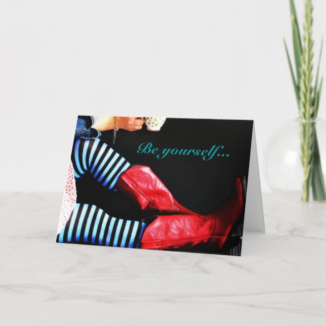 Carte Notez Card~ soit vous-même… (Devant)
