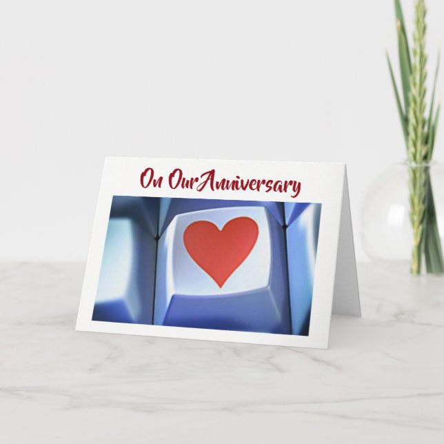 CARTE **NOTRE ANNIVERSAIRE** FÊTONS NOUS***** (Devant)