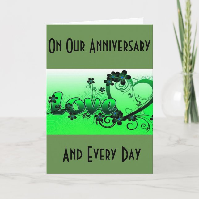 CARTE *NOTRE ANNIVERSAIRE* MUSIQUE À MA VIE ET DANSE DU  (Devant)