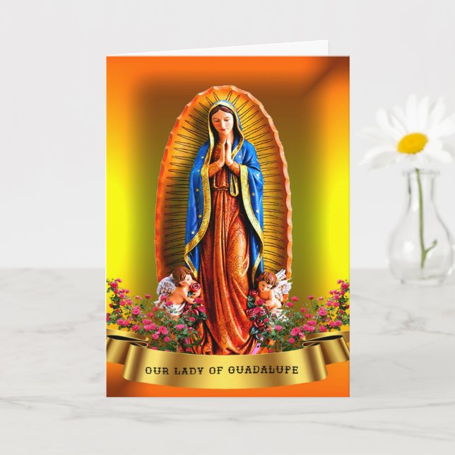 Carte Notre-Dame de Guadalupe (Petite plante)