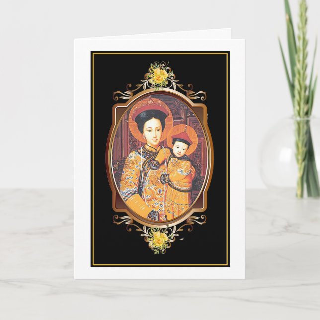 Carte Notre-Dame de la Chine Religieux catholique (Devant)