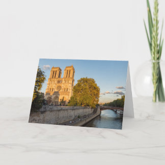 Carte Notre Dame de Paris à l'Heure d'or - Paris, France