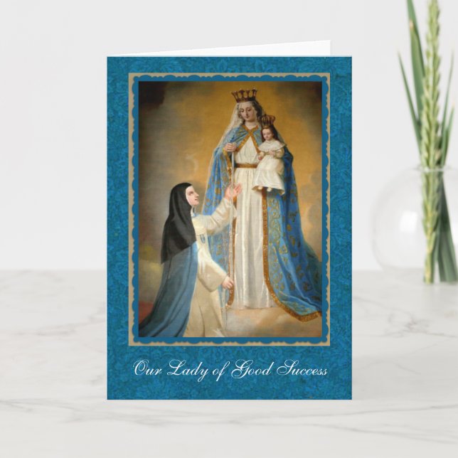 Carte Notre Dame du bon succès Quito Équateur (Devant)