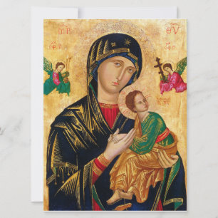 Carte Notre-Dame du Perpétuel Secours Icône Vierge Marie