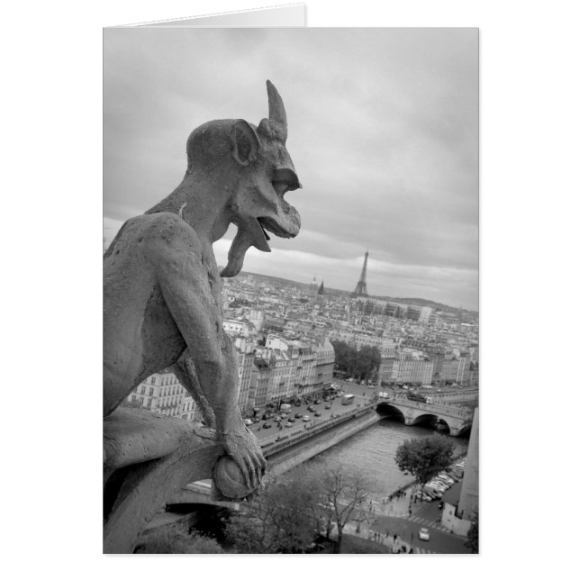 Carte Notre Dame Gargoyle (Devant)