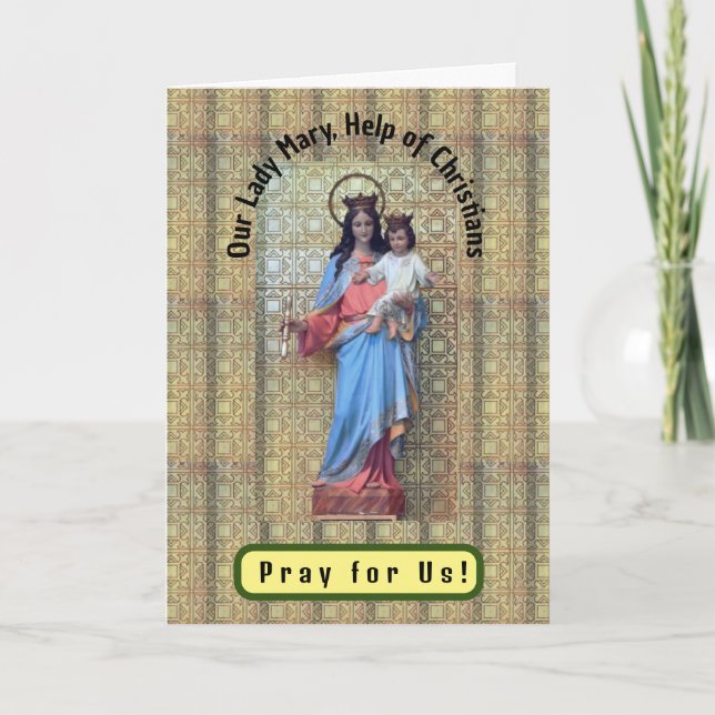 Carte Notre-Dame Marie, Aide des chrétiens (Devant)