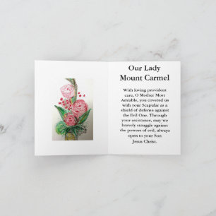 Carte Notre Dame Mont Carmel
