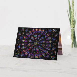 Carte Notre Dame Rose Sud Fenêtre personnalisable