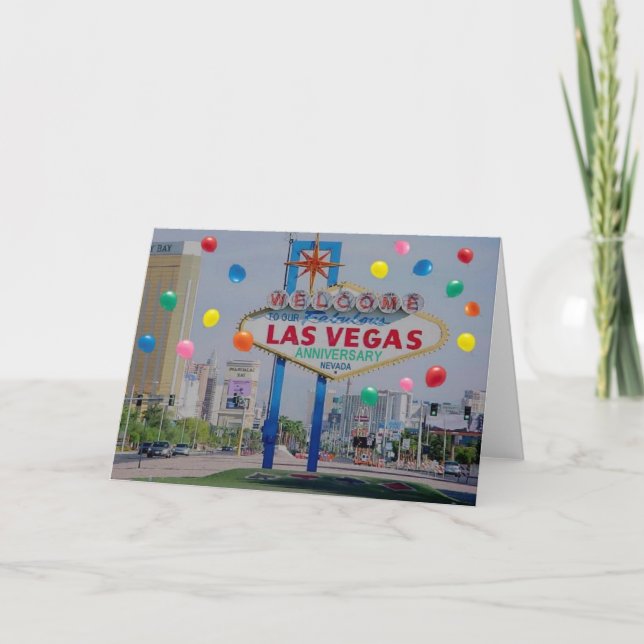 Carte Notre Fabulous Las Vegas Anniversaire Card (Devant)