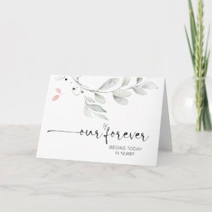 Carte Notre Forever commence aujourd'hui Mariée et Maria