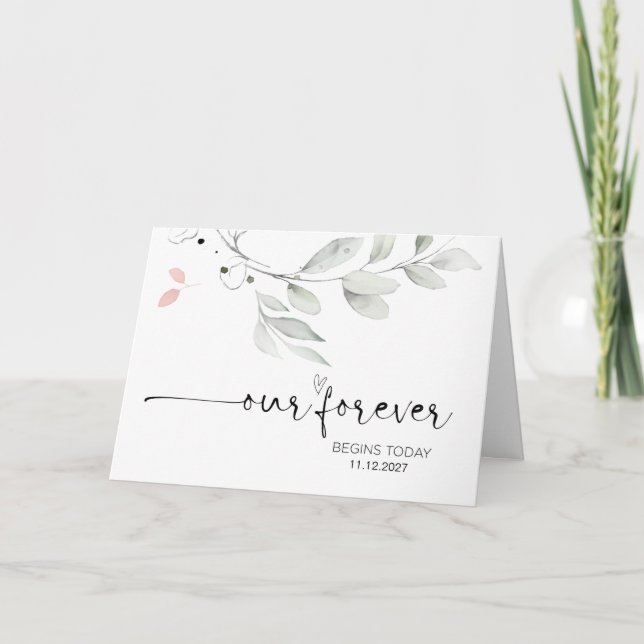 Carte Notre Forever commence aujourd'hui Mariée et Maria (Devant)