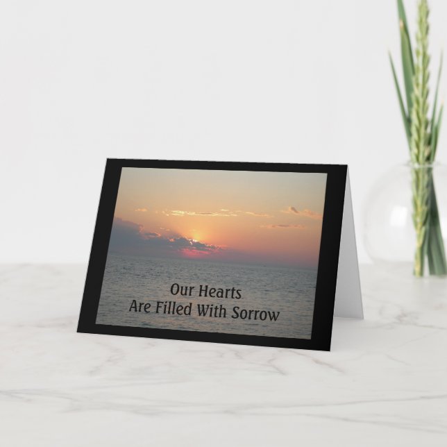 Carte Notre Heartsare rempli de sympathie de plage de (Devant)