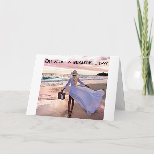 CARTE **NOTRE JOUR DE MARIAGE** COMMENCER NOTRE NOUVELLE (Devant)