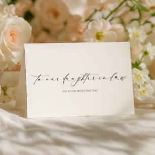 Carte Notre jour de mariage de la belle-fille Ellesmere