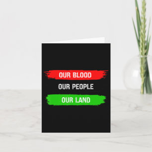 Carte Notre Sang Nos Gens Notre Terre Unia Liberté Pan