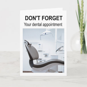 Carte N'oublie pas ton rendez-vous dentaire.