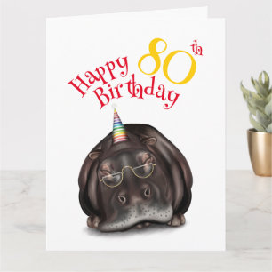 Carte N'oubliez pas de faire la fête, Sleepy Hippo Birth