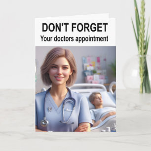 Carte N'oubliez pas votre rendez-vous chez le médecin.