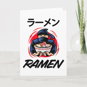 Carte Nouilles Anime Manga Drôle Mignon Japon Otaku Ninj