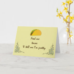 Carte Nourrir moi Tacos