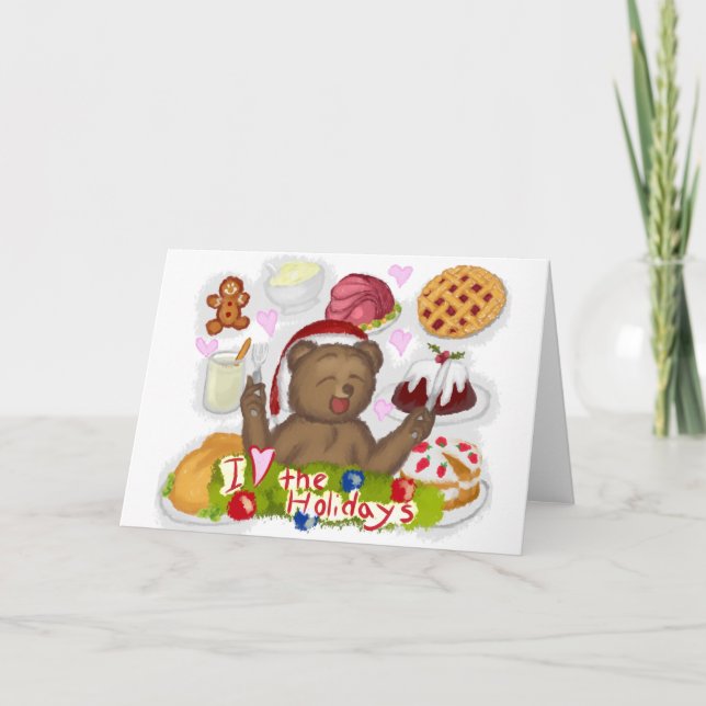 Carte Nourriture de vacances (Devant)