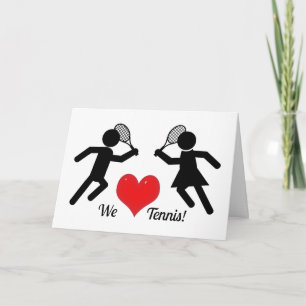 Carte Nous aimons le tennis