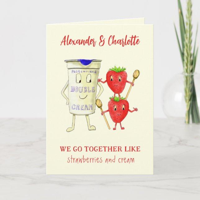 Carte nous allons ensemble comme les couples de Valentin (Devant)