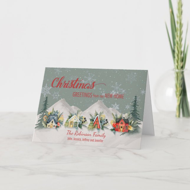 Carte Nous avons déménagé le village de Noël (Devant)