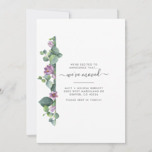 Carte Nous avons déplacé Eucalyptus Changement d'adresse