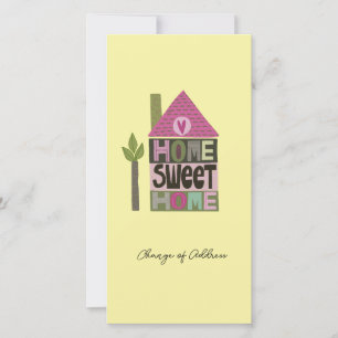 Carte Nous avons déplacé le changement d'adresse en lett