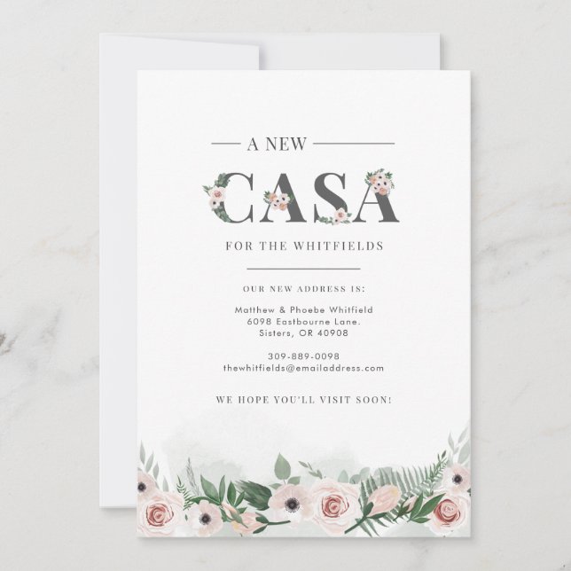 Carte Nous avons déplacé le changement d'adresse Faire-p (Devant)