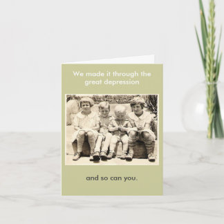 Carte Nous avons traversé la grande dépression