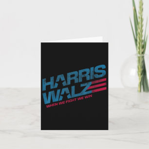 Carte Nous combattons Nous Gagnons Kamala Harris Chat La