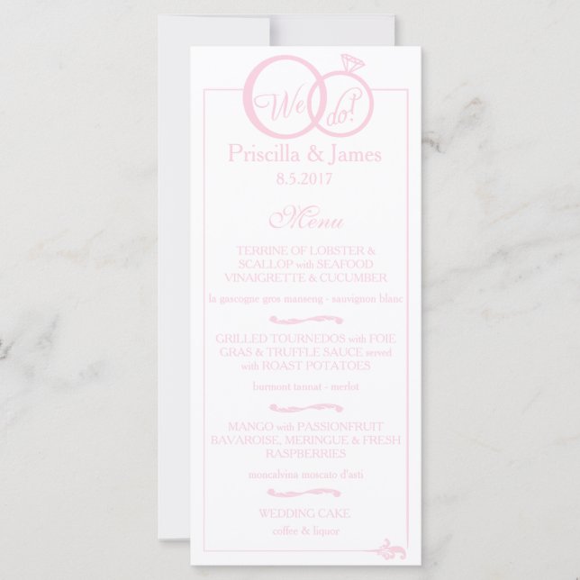 Carte Nous faisons Mariage (Devant)