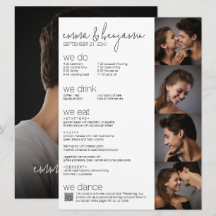 Carte Nous le faisons - Tout en un BW - QR - 5 Photos - 